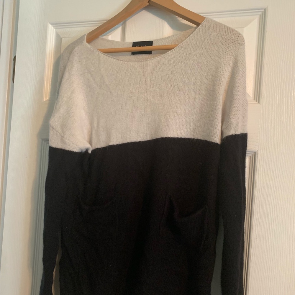Black and white sweater